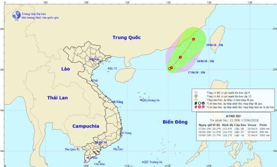 Thời tiết hôm nay: Xuất hiện áp thấp nhiệt đới trên biển Đông