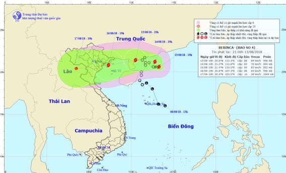 Bắc Bộ và Bắc Trung Bộ có mưa to đến hết tuần do ảnh hưởng của bão số 3