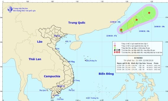 Nam Trung Bộ tiếp tục nắng nóng, xuất hiện áp thấp nhiệt đới trên biển Đông