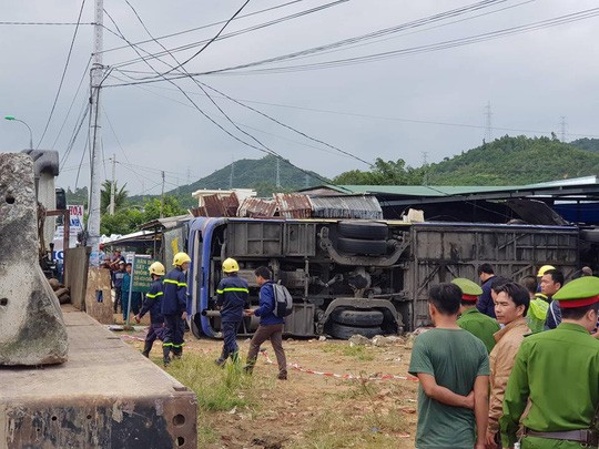 Hiện trường vụ tai nạn. Ảnh: Người Lao Động