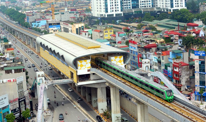 Tuyến đường sắt Cát Linh-Hà Đông. Ảnh: Kinh tế Đô thị