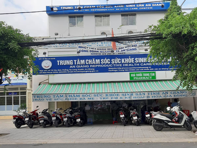 Trung tâm Chăm sóc sức khỏe sinh sản An Giang. Ảnh: PLO