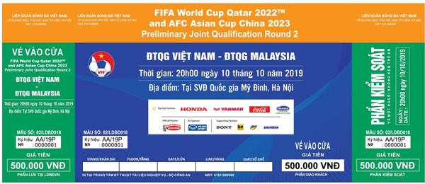 VFF bán vé vòng loại World Cup từ sáng 19/9