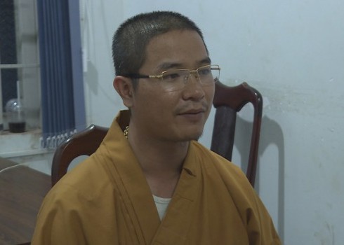 Ông Lê Minh Thành (pháp danh Minh Truyền).