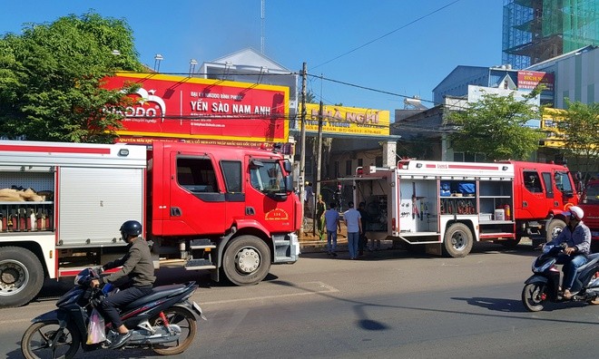 Nhà nghỉ Thanh Thanh - nơi xảy ra hỏa hoạn. Ảnh: Zing