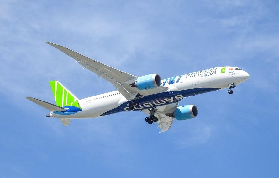 Máy bay Boeing 787-9 Dreamliner của Bamboo Airways.