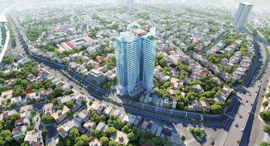 Những viên gạch gốm được sử dụng tinh tế tại TNR Goldmark City.