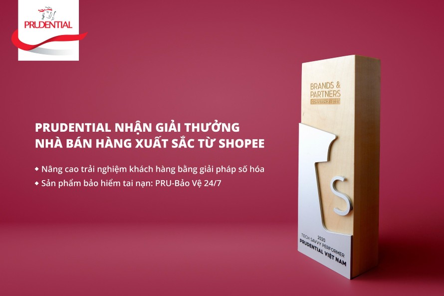 Prudential nhận giải thưởng nhà bán hàng xuất sắc với sản phẩm PRU-Bảo Vệ 24/7