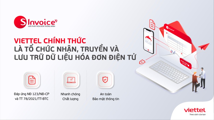 Viettel dẫn đầu 5 tổ chức đủ điều kiện cung cấp dịch vụ về hóa đơn điện tử