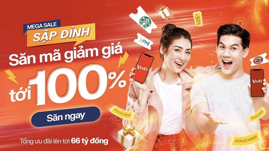 Người dùng VinID dễ dàng nhận hàng vạn voucher giảm giá tới 100% từ 400 thương hiệu. 