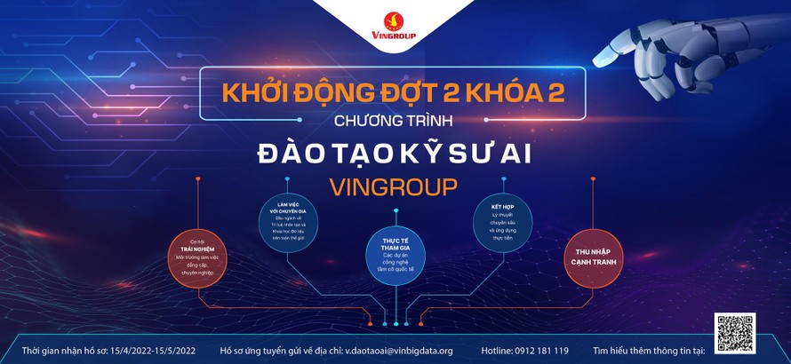 Vingroup khởi động Chương trình Đào tạo Kỹ sư AI năm 2022 