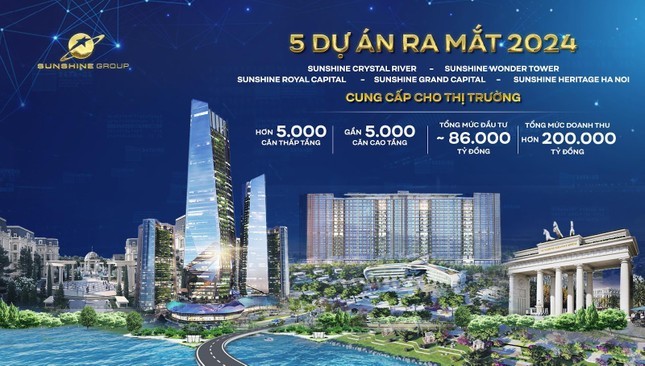 5 dự án Chủ tịch Sunshine Group công bố ra mắt năm 2024 có gì đặc biệt? 