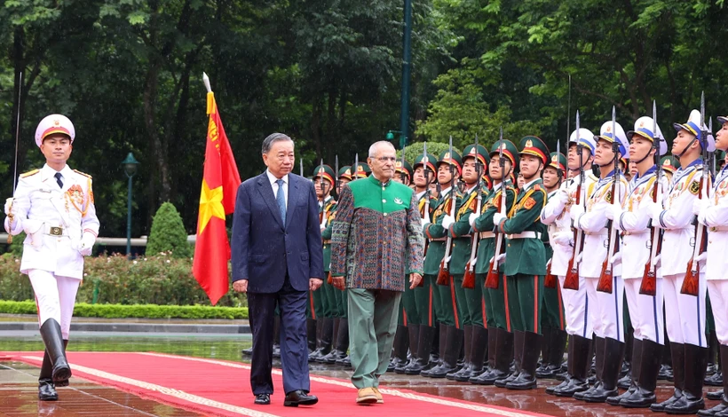 Chủ tịch nước Tô Lâm chủ trì lễ đón chính thức Tổng thống Timor Leste