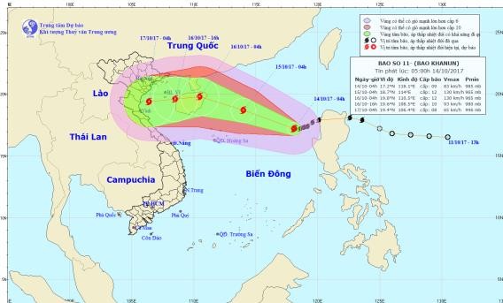 Đường đi của bão số 11