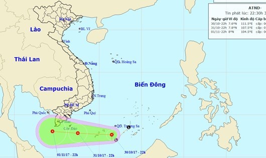 Đề phòng lốc xoáy, vòi rồng.. do ảnh hưởng của áp thấp nhiệt đới