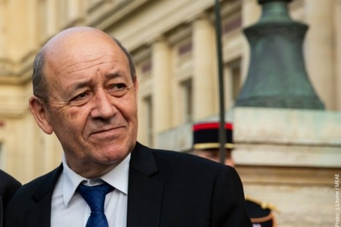 Ngoại trưởng Iran Jean-Yves Le Drian. Ảnh: Twitter.