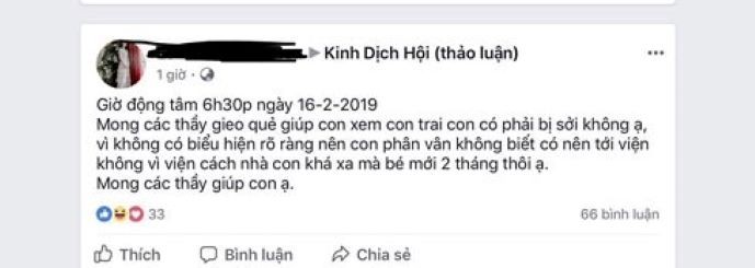 Phụ huynh lên mạng gieo quẻ bệnh sởi