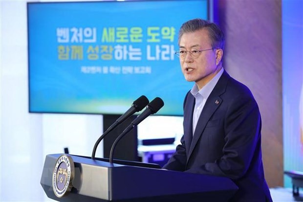 Tổng thống Hàn Quốc Moon Jae-in. (Nguồn: Yonhap/TTXVN)