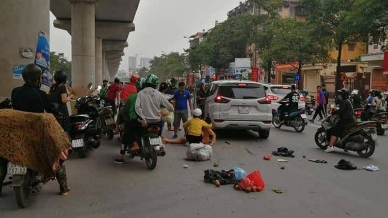 Hiện trường vụ tai nạn.