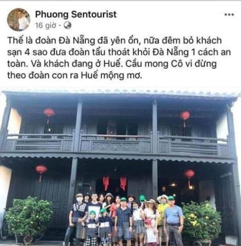 Hình ảnh ông Phương đăng trên trang cá nhân. 