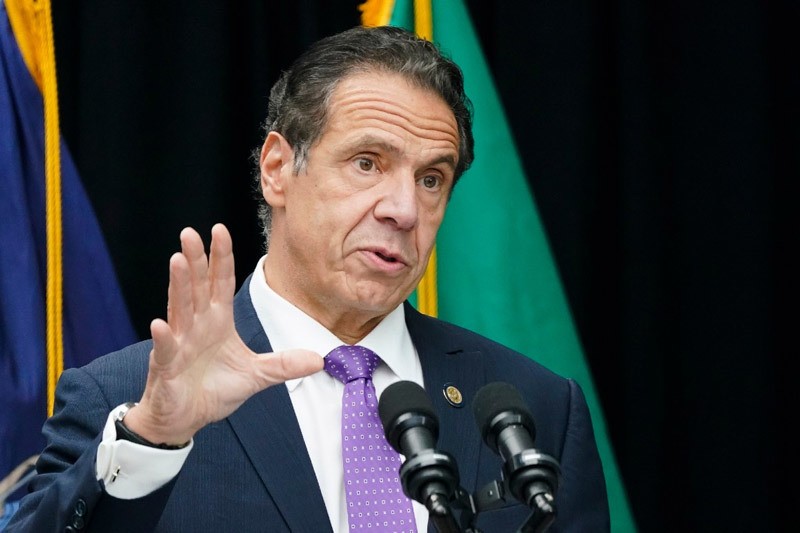 Thống đốc New York Andrew Cuomo. Ảnh: AP