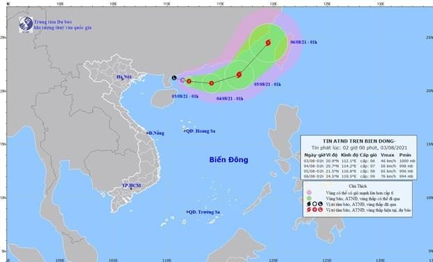 Áp thấp nhiệt đới có khả năng mạnh thêm