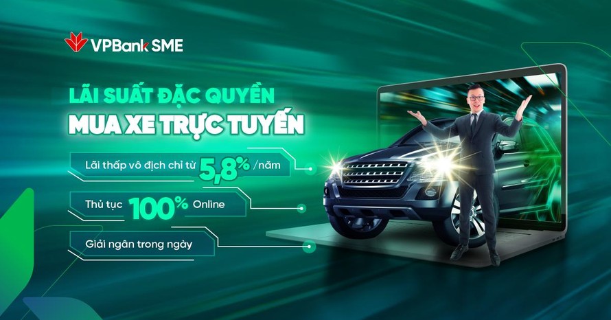 Doanh nghiệp vay mua ô tô 'siêu tốc' chỉ trong 4 giờ với lãi suất 5,8%/năm tại VPBank