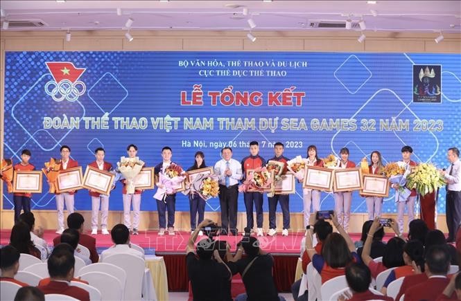 Lễ tổng kết Đoàn Thể thao Việt Nam tham dự SEA Games 32