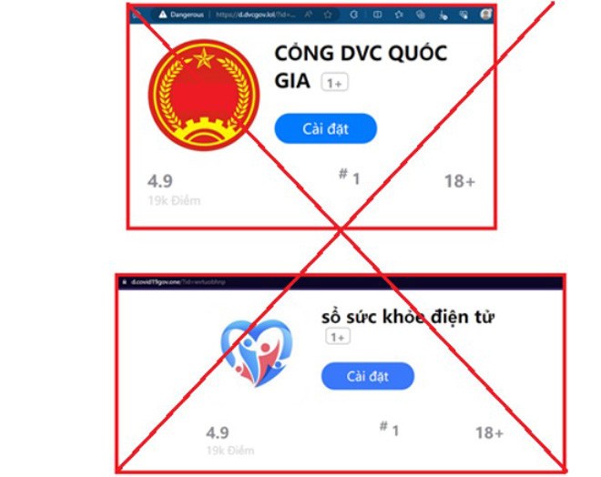 Cảnh báo về chiêu lừa đảo bằng ứng dụng dịch vụ công giả mạo