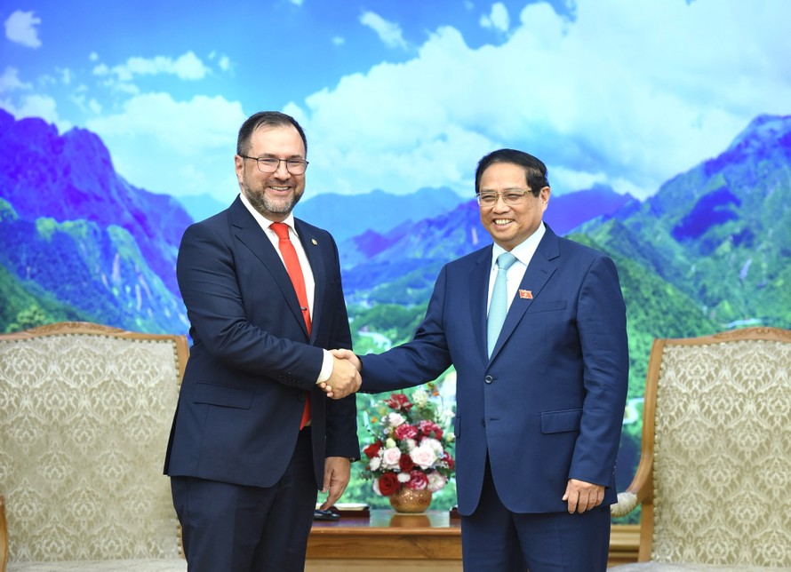 Thủ tướng Phạm Minh Chính tiếp Bộ trưởng Ngoại giao Venezuela
