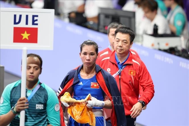 Olympic 2024: Nữ võ sĩ Hà Thị Linh chiến thắng trước đối thủ người Tonga