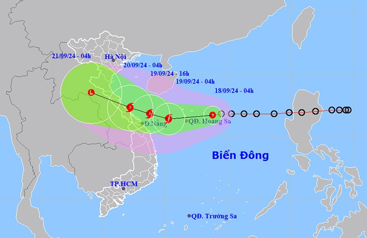 Áp thấp nhiệt đới mạnh lên thành bão trong 24 giờ tới