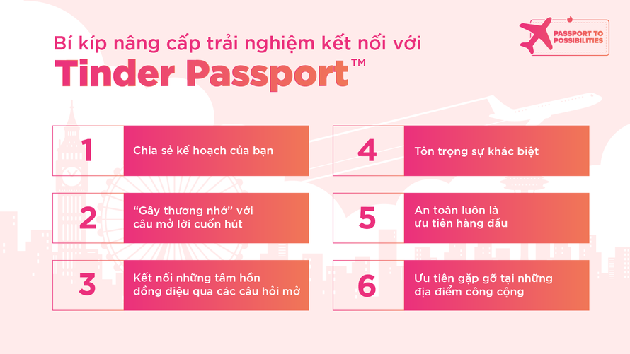 Tinder nâng cấp trải nghiệm kết nối cho Gen Z mê du lịch với “Cẩm nang du lịch Solo với Tinder Passport™” 