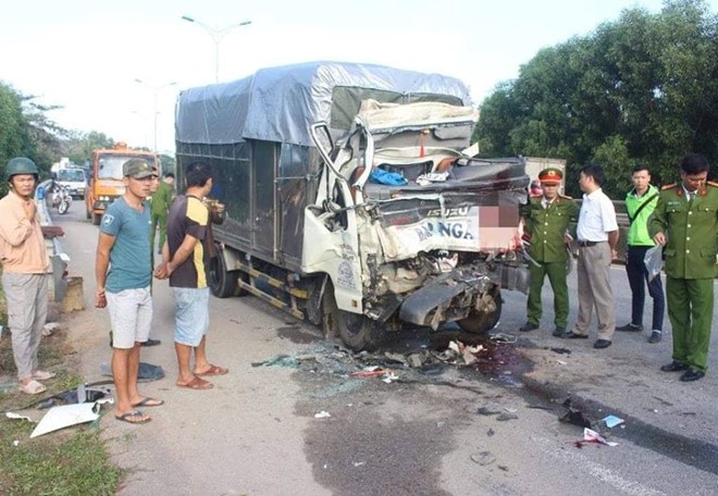 Hiện trường vụ tai nạn.