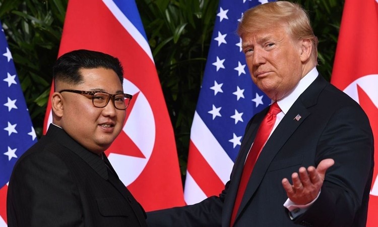 Tổng thống Mỹ Donald Trump và Chủ tịch Triều Tiên Kim Jong-un.