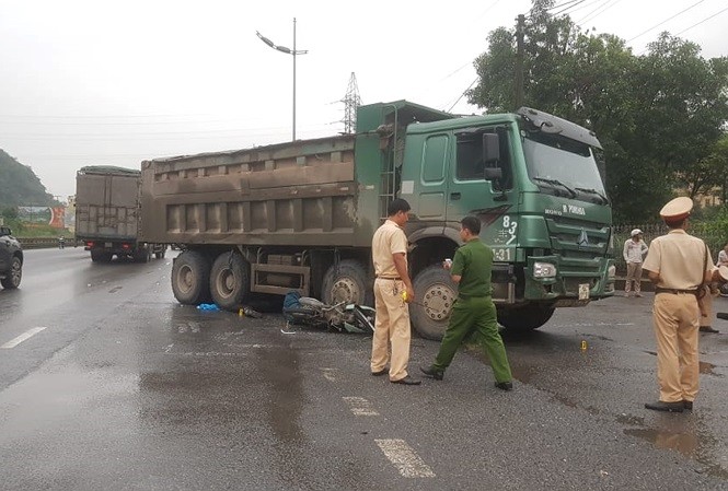 Hiện trường vụ tai nạn.