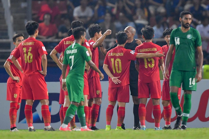 U23 Thái Lan không hài lòng về các quyết định của trọng tài