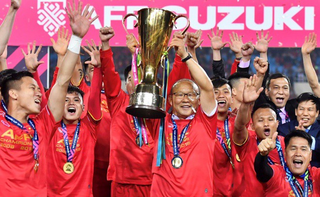 Tuyển Việt Nam sẽ có nhiều lợi thế để bảo vệ ngôi vương nếu AFF Cup 2020 diễn ra trên sân nhà. - Ảnh: Zing.vn