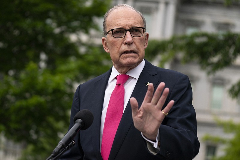 Cố vấn kinh tế Nhà Trắng Larry Kudlow khẳng định sẽ không có làn sóng Covid-19 thứ hai ở Mỹ. (Ảnh: Politico)