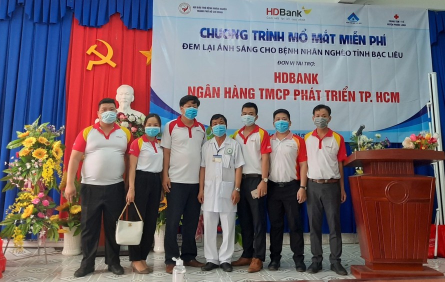 HDBank tiếp tục hành trình "đem lại ánh sáng cho người nghèo bị đục thủy tinh thể" cho gần 200 bệnh nhân tỉnh Bạc Liêu