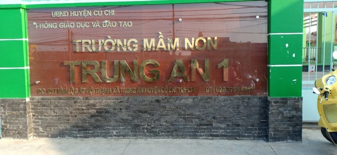 Trường mần non Trung An 1 nơi tiếp nhận trẻ vào học không đúng độ tuổi và trái tuyến vừa bị xử lý.