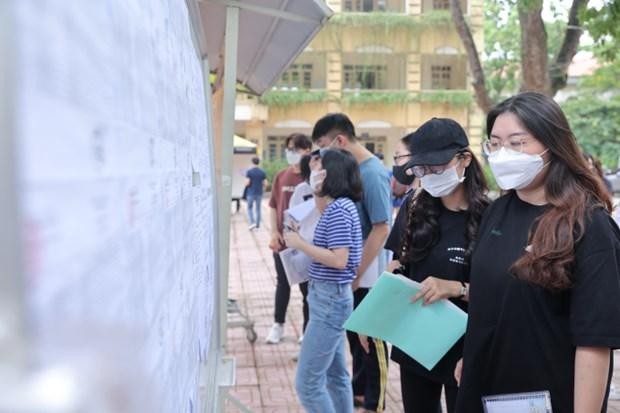 Thí sinh sẽ có thể biết điiểm chuẩn xét tuyển đại học từ chiều mai, 15/9. - Ảnh: Vietnamplus