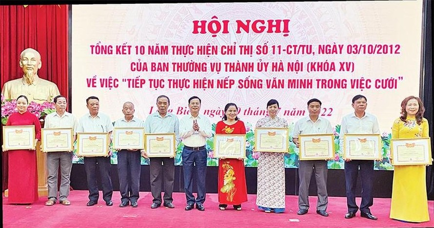 Hà Nội đưa việc cưới trở thành nếp sống văn hóa lành mạnh