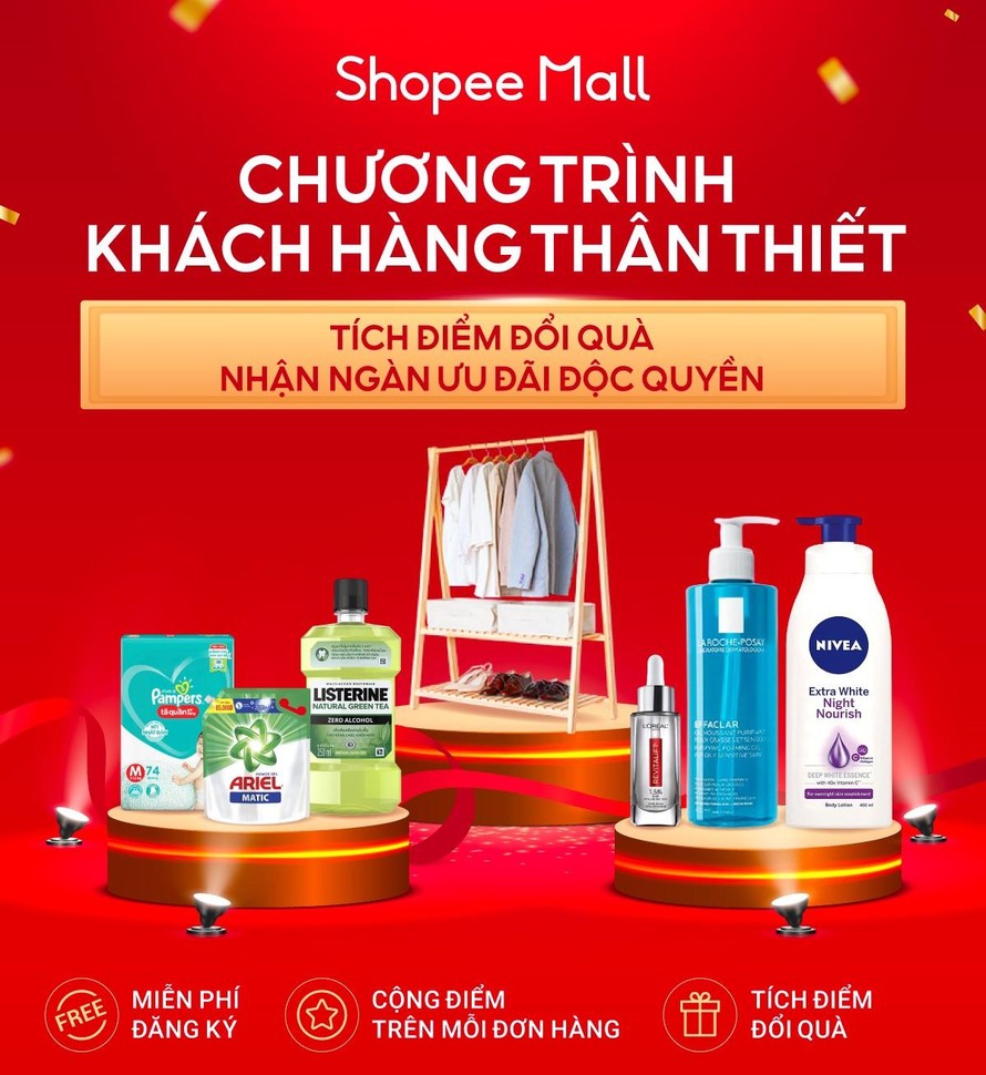 Shopee Mall triển khai chương trình Khách Hàng Thân Thiết 