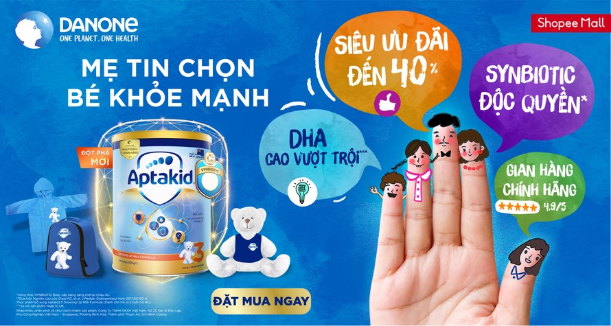 Danone Specialized Nutrition giới thiệu sản phẩm dinh dưỡng trên Shopee