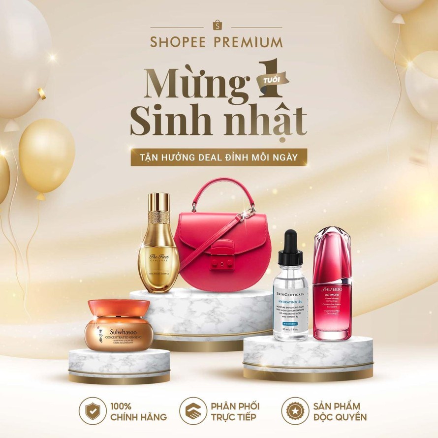 Mừng sinh nhật 1 tuổi, Shopee Premium ưu đãi đặc biệt trong ngày 10.10