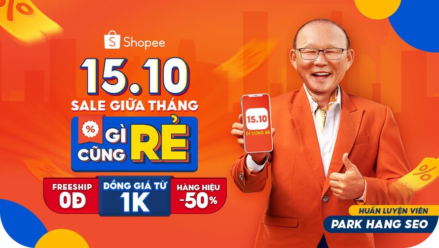 Siêu sale 10/10 chưa hạ nhiệt, Shopee tung loạt deal siêu rẻ “15/10 Sale giữa tháng” 