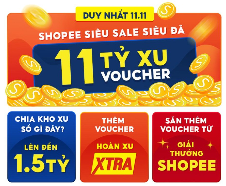 Tiết lộ 11 bí mật chỉ có trong 11.11 Siêu Sale trên Shopee