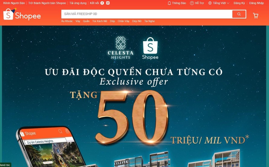 Keppel Land và Shopee lần đầu tiên bắt tay hợp tác cho dự án Celesta Heights