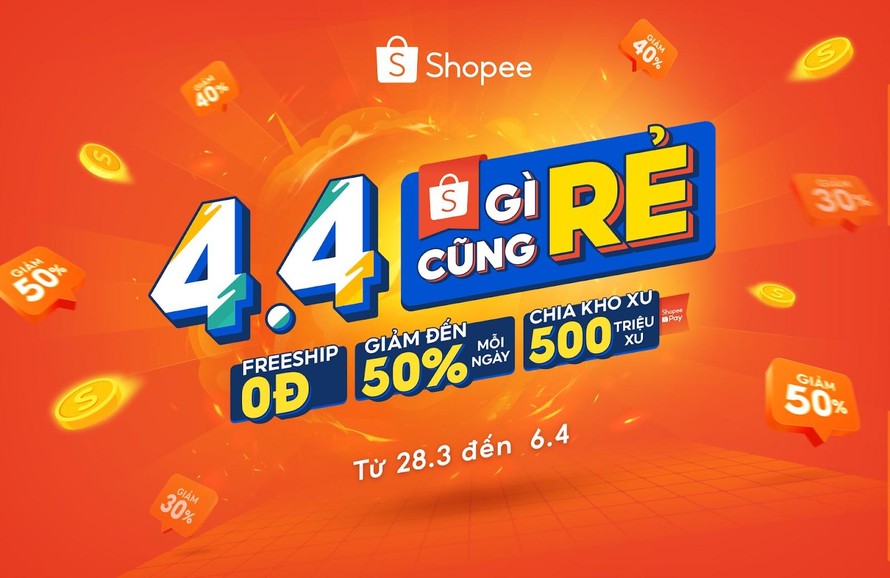 Fan cứng Shopee nhanh tay săn trước loạt deal hời trước thềm 4/4 'Gì Cũng Rẻ'